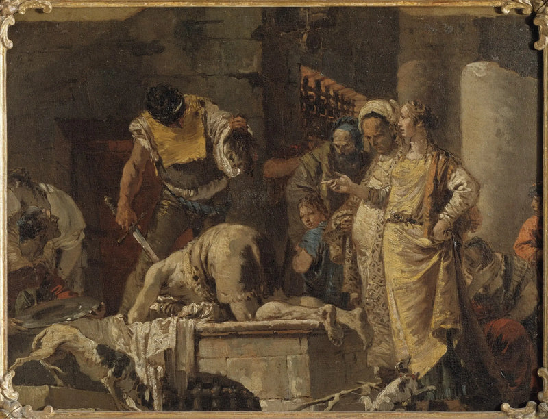 La decapitación de San Juan Bautista - Giovanni Battista Tiepolo