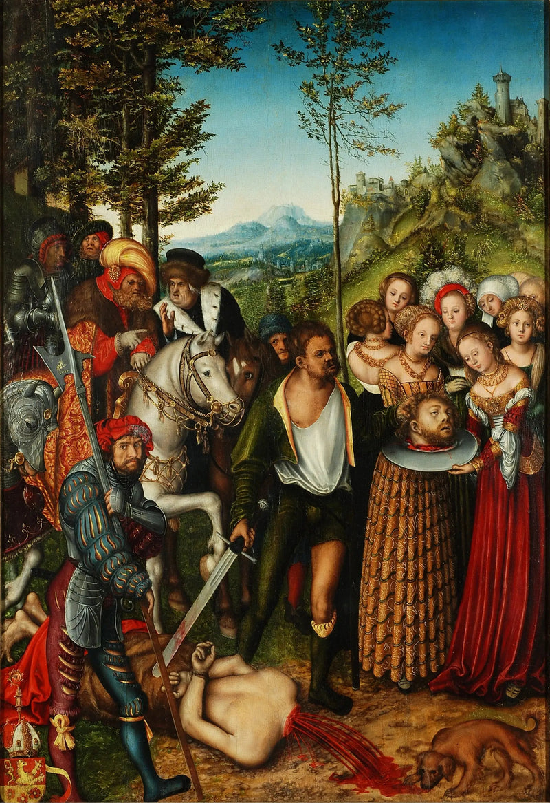 La decapitación de San Juan Bautista - Lucas Cranach el Viejo
