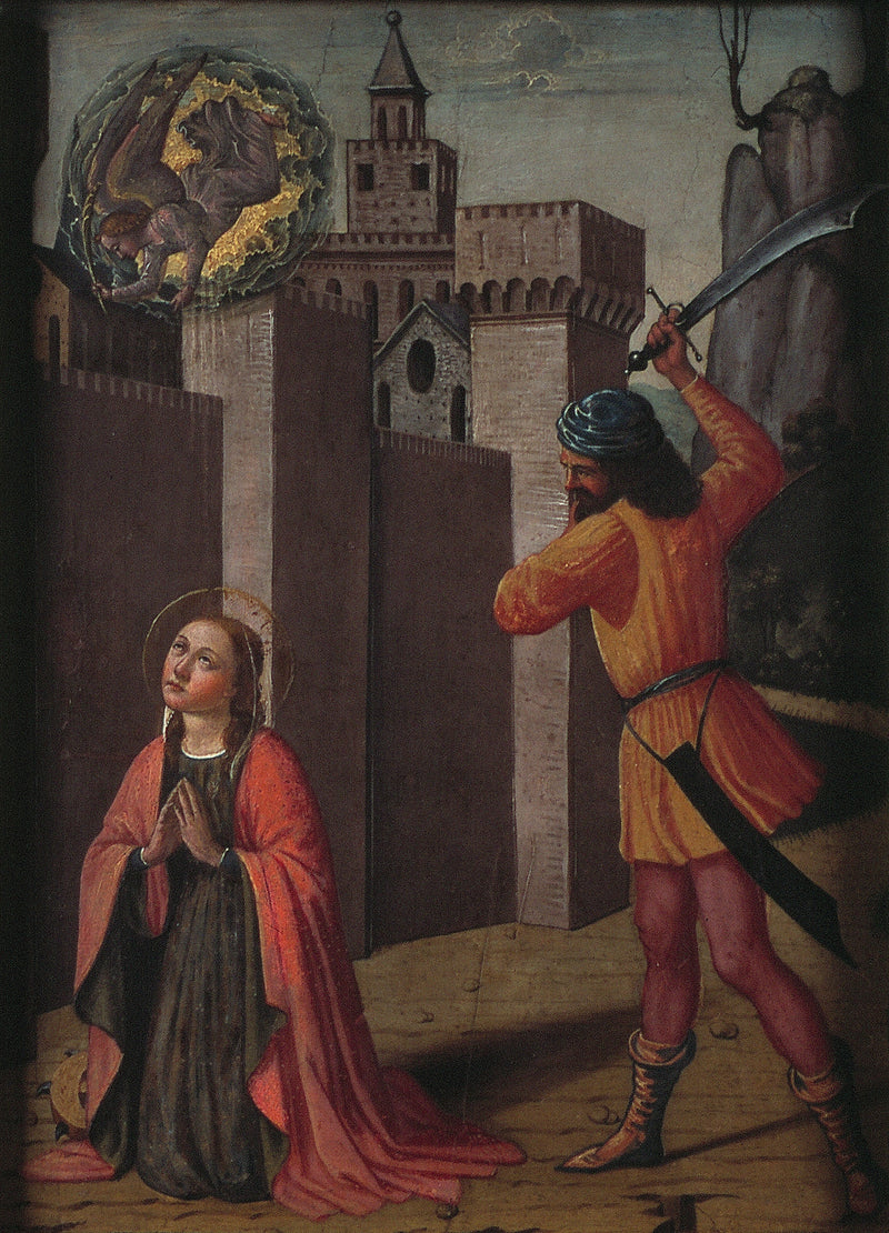 La decapitación de Santa Catalina de Alejandría - Pinturicchio