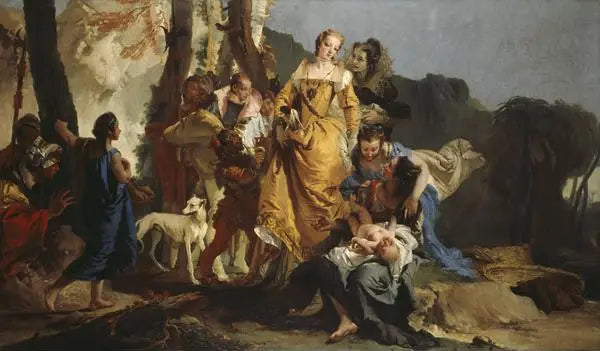 El descubrimiento de Moisés - Giovanni Battista Tiepolo