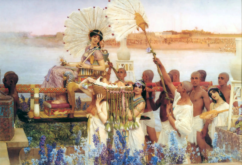 El descubrimiento de Moisés - Lawrence Alma-Tadema