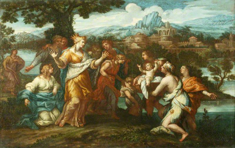 El descubrimiento de Moisés - Pietro da Cortona