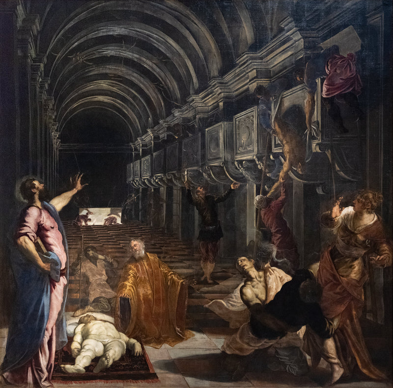 La Descubrimiento del cuerpo de San Marcos - Jacopo Tintoretto