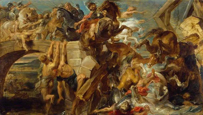 La derrota y la muerte de Maxencio - Peter Paul Rubens