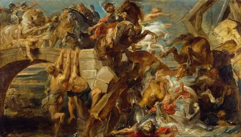 La derrota y la muerte de Maxencio - Peter Paul Rubens