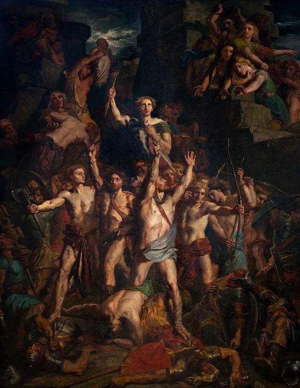 La Defensa de las Galias por Vercingétorix - Théodore Chassériau
