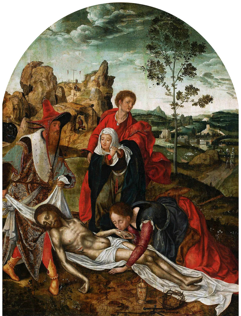 La Deploración de Cristo. - Joos van Cleve