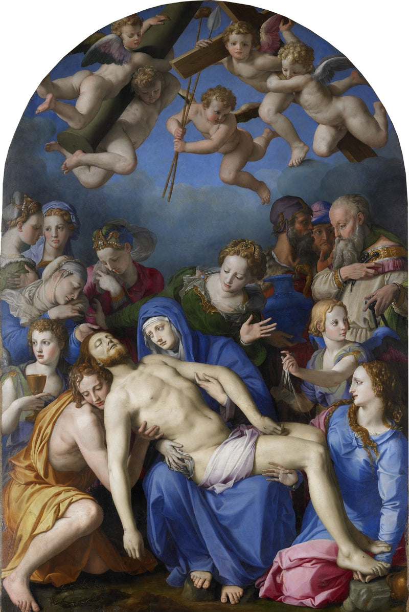 La Deploración sobre el Cristo muerto - Bronzino