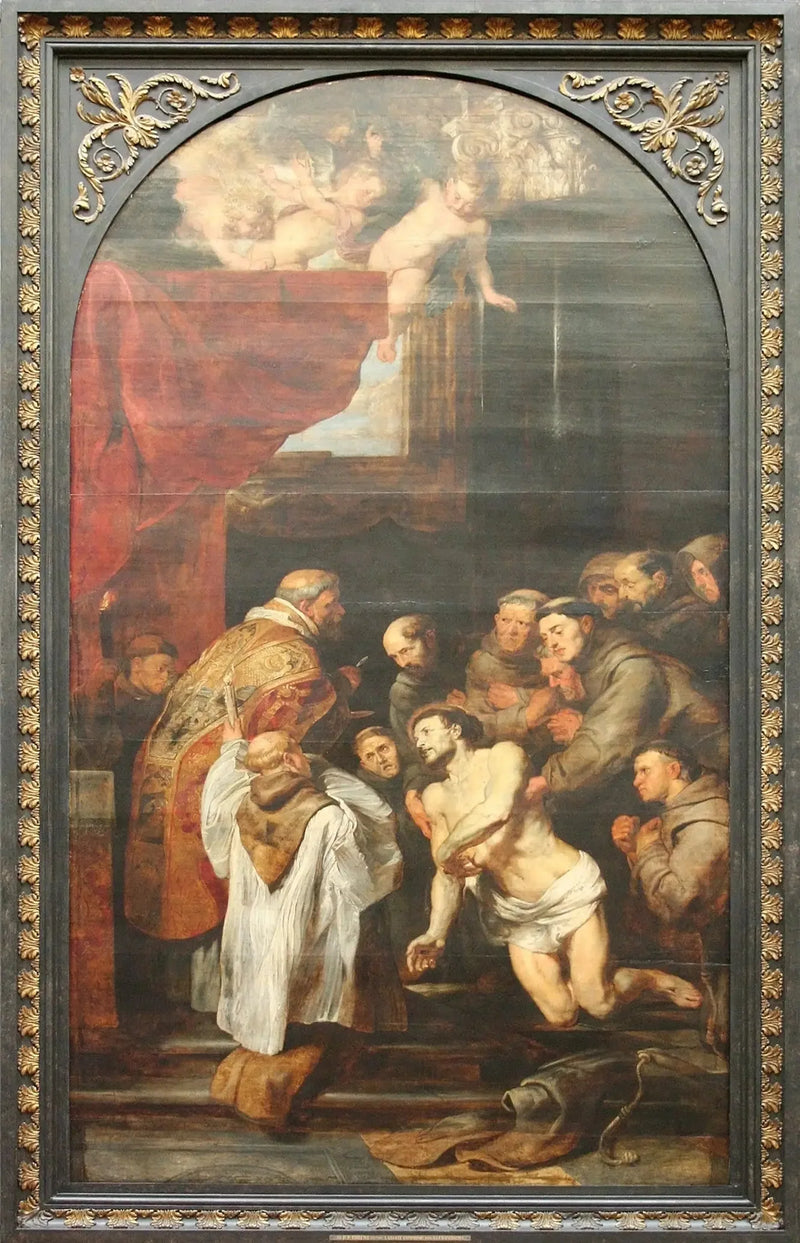 La última comunión de Francisco de Asís - Peter Paul Rubens