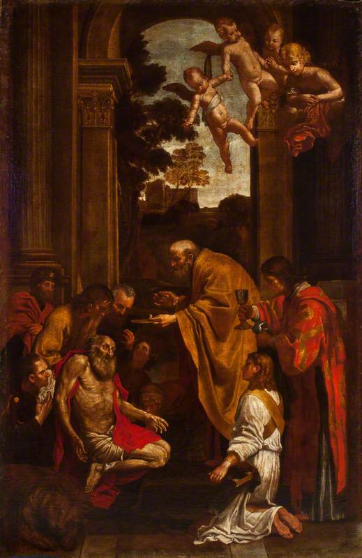 La última comunión de san Jerónimo - Domenichino