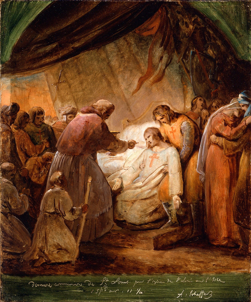 La última comunión de san Luis - Ary Scheffer