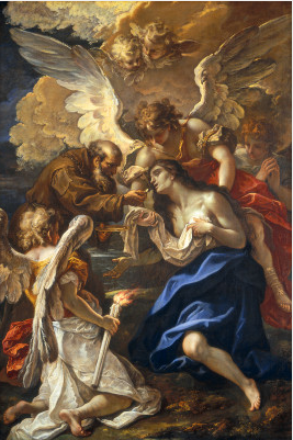 La última comunión de Santa María de Egipto - Sebastiano Ricci