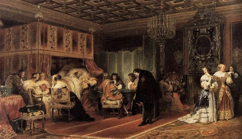 La última enfermedad del cardenal Mazarin - Paul Delaroche
