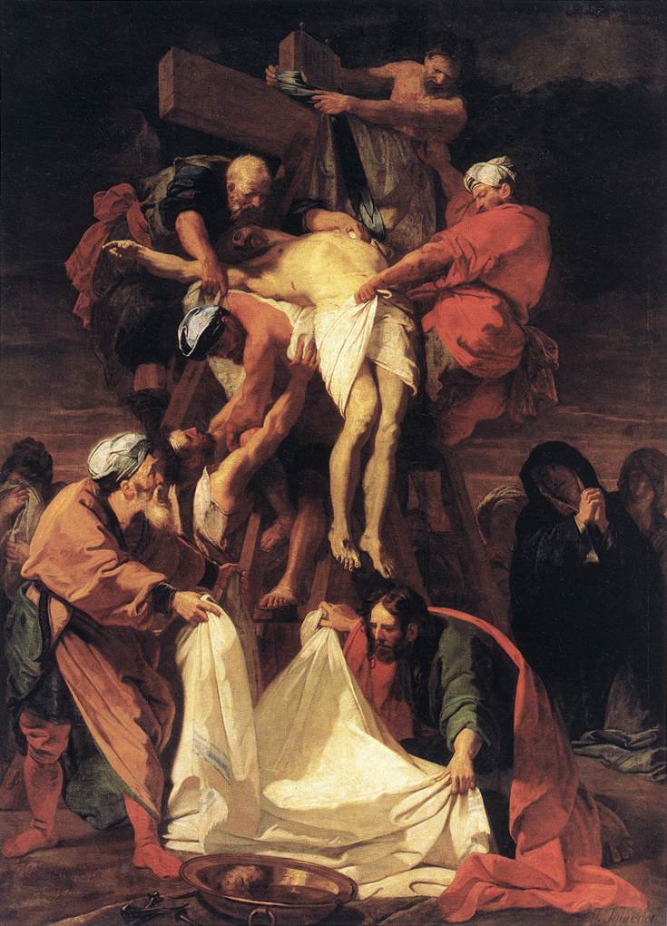 La Descente de croix - Jean-Baptiste Jouvenet image 1 tableau peint à l’huile sur toile