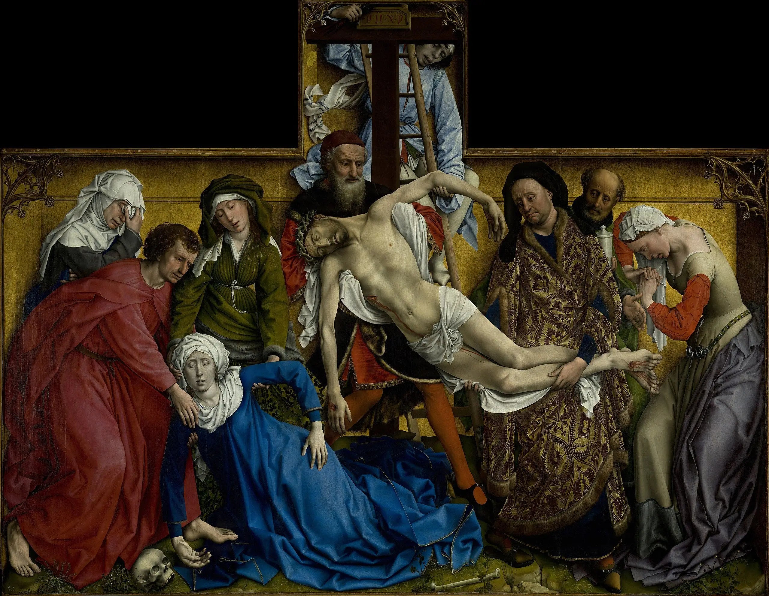 La Descente de Croix - Rogier van der Weyden image 1 reproduction artisanale de tableau