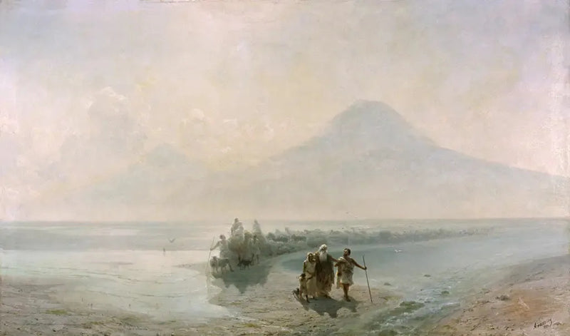La Descendencia de Noé del monte Ararat - Iván Aïvazovski