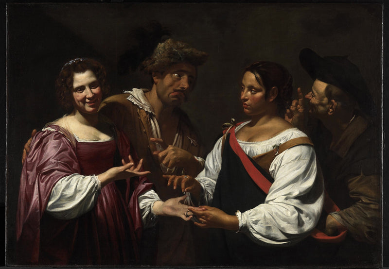 La adivina de la buena suerte - Simon Vouet