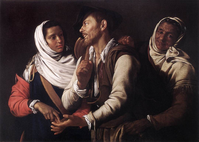 La adivina de la buena suerte - Simon Vouet
