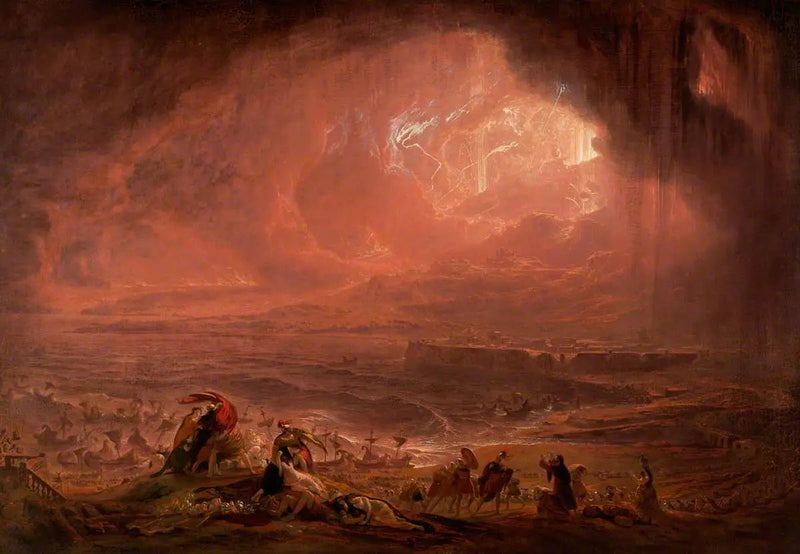 La destrucción de Herculano y Pompeya - John Martin