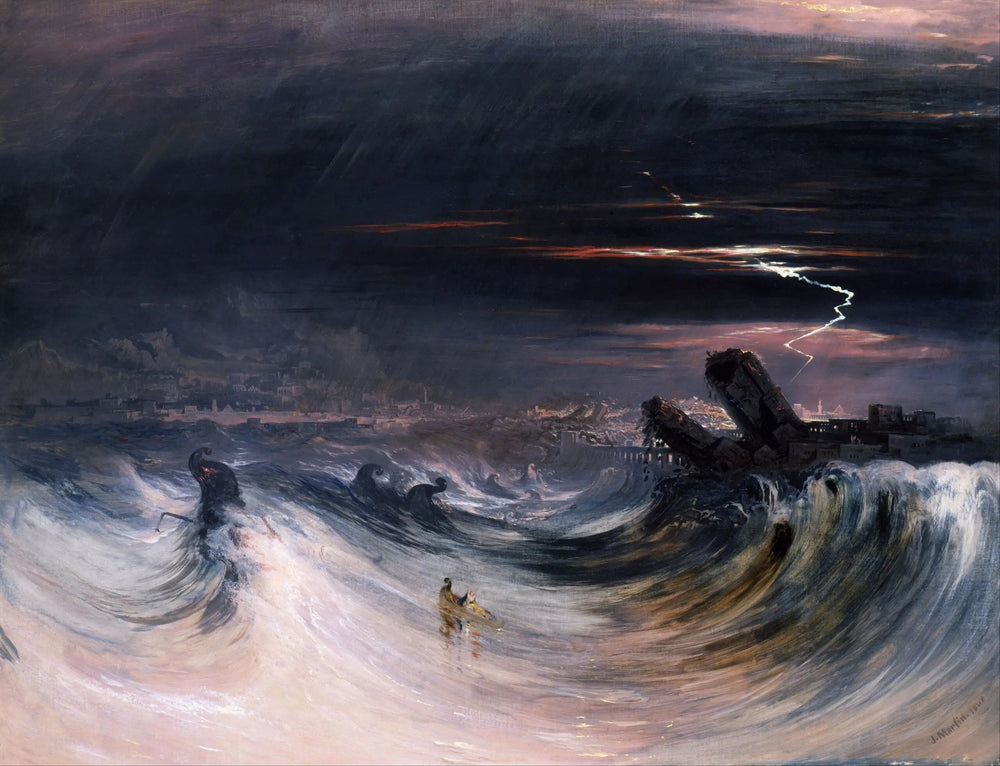 La Destruction de Tyr - John Martin image 1 reproduction réalisée par Alpha Reproduction
