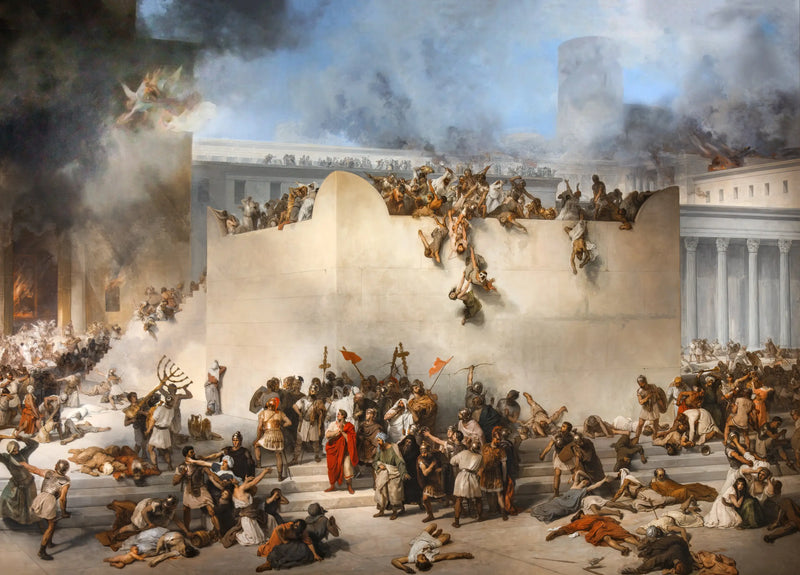 La destrucción del templo de Jerusalén - Francesco Hayez