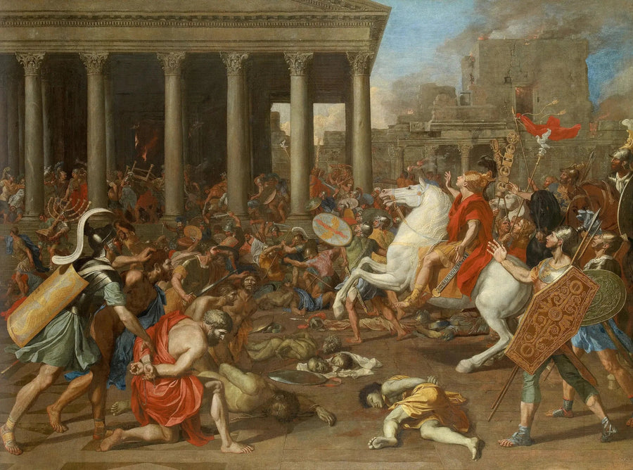 La destrucción del templo de Jerusalén - Nicolas Poussin