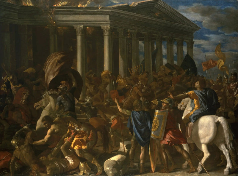 La destrucción del templo de Jerusalén - Nicolas Poussin