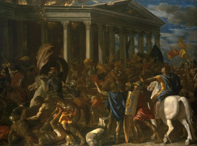 La destrucción del templo de Jerusalén - Nicolas Poussin