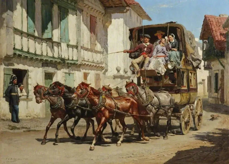 La diligencia - Frederick Arthur Bridgman