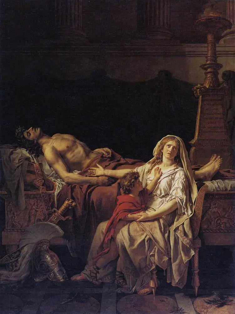 El Dolor de Andrómaca - Jacques-Louis David