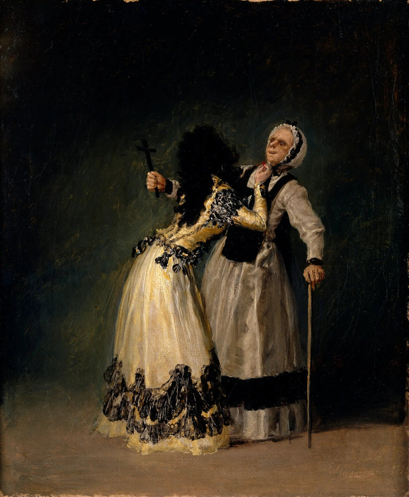 La duquesa de Alba y la bigote - Francisco de Goya