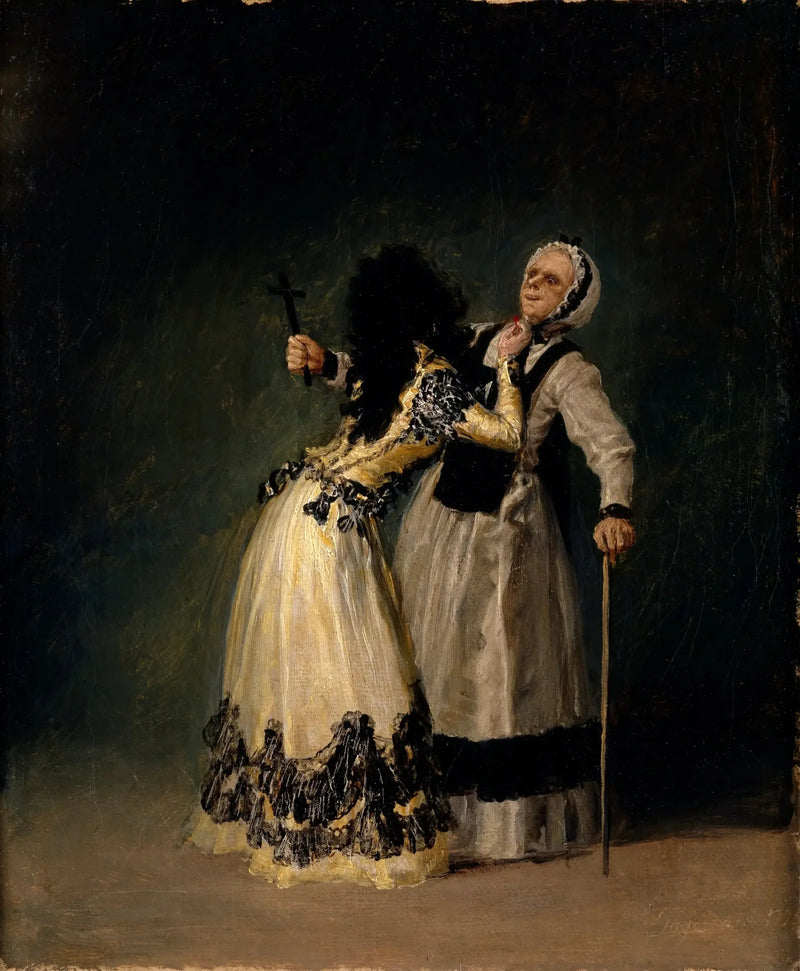 La duquesa de Alba y la bigote - Francisco de Goya