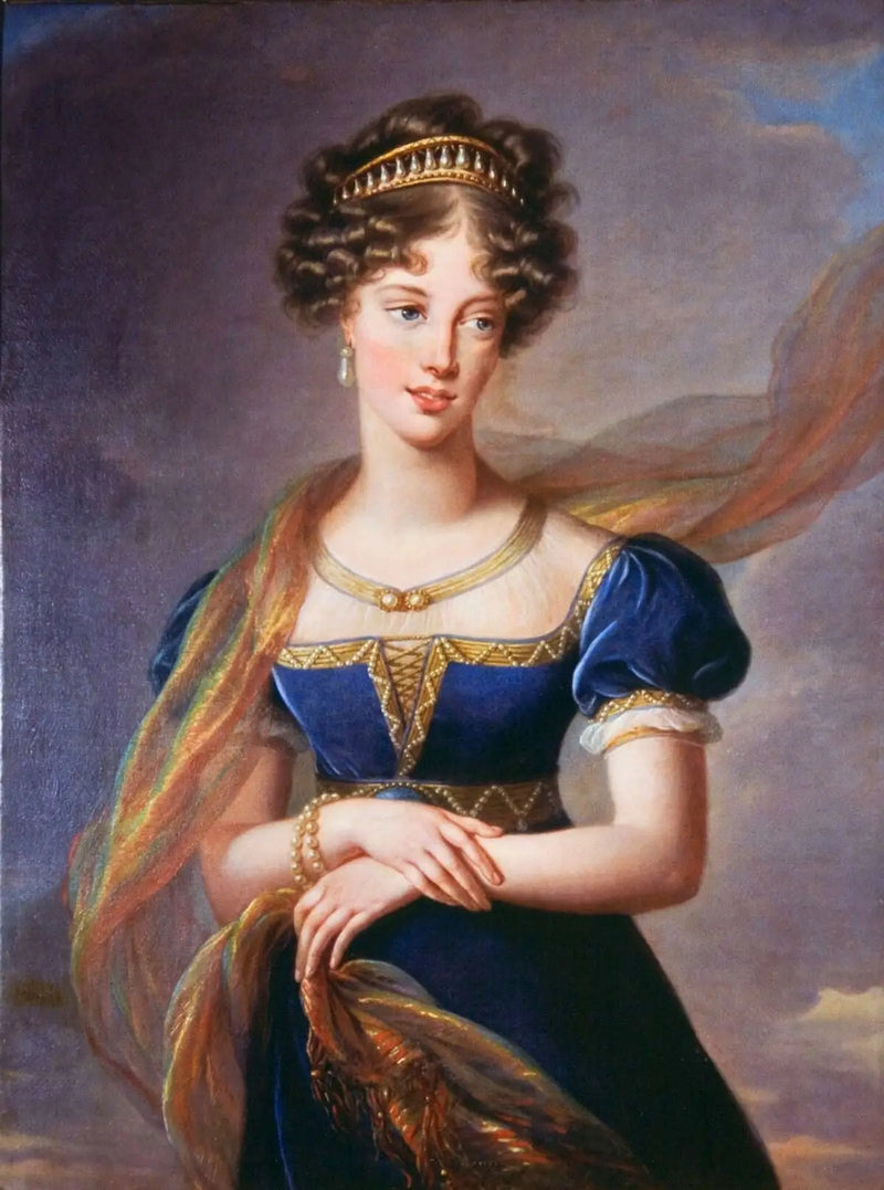 La duquesa de Berry con vestido de terciopelo azul - Élisabeth Vigée Le Brun
