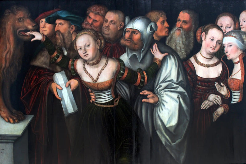 La fábula de la boca de la verdad - Lucas Cranach el Viejo