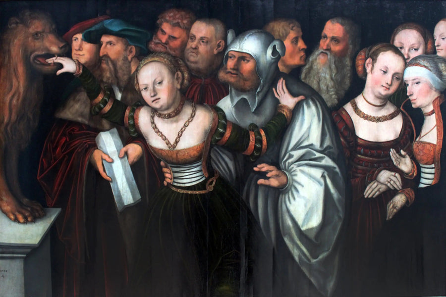 La fábula de la boca de la verdad - Lucas Cranach el Viejo