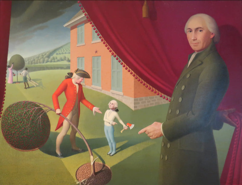 La Fábula de Parson Weems - Grant Wood