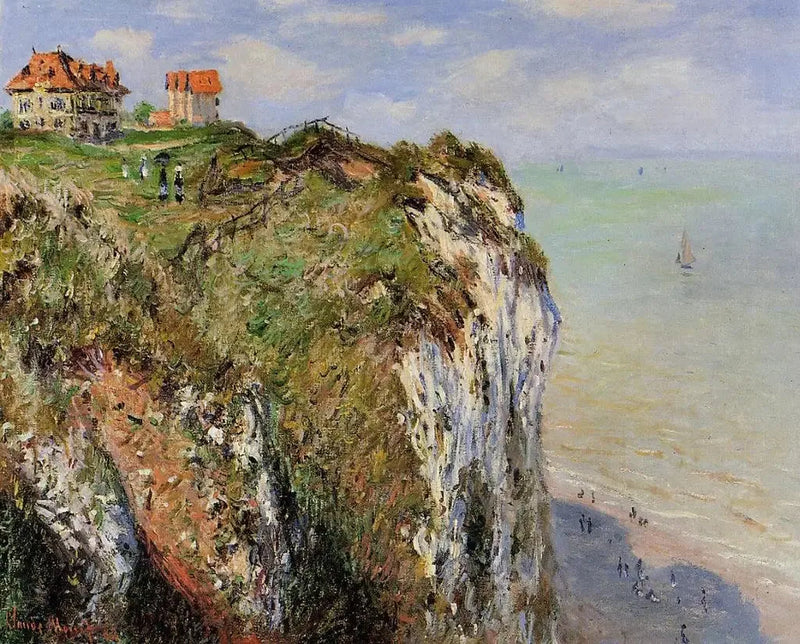 El Acantilado en Dieppe - Claude Monet