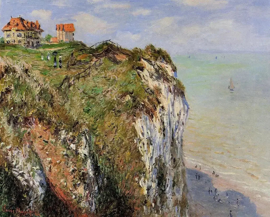 El Acantilado en Dieppe - Claude Monet