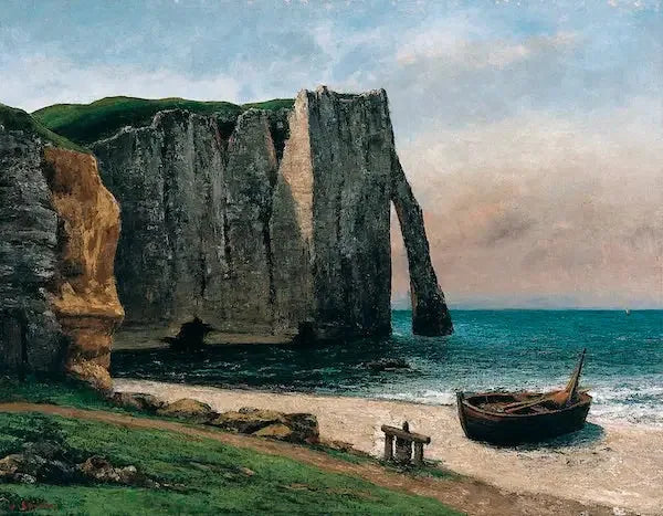 La escarpa de Étretat - Gustave Courbet
