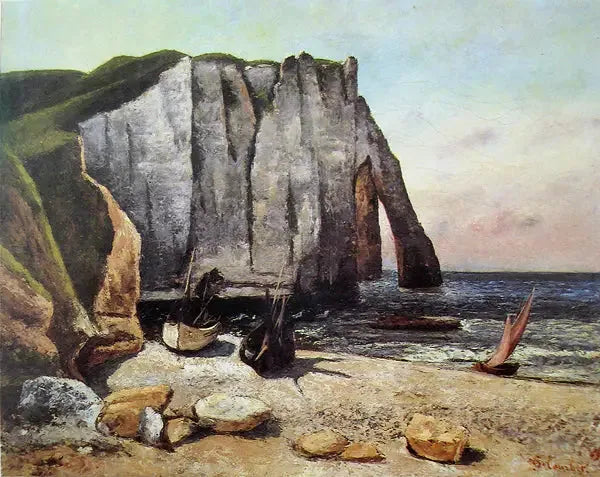 La Falaise de Étretat - Gustave Courbet
