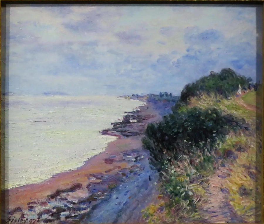 El acantilado de Penarth, por la tarde, tiempo tormentoso - Alfred Sisley