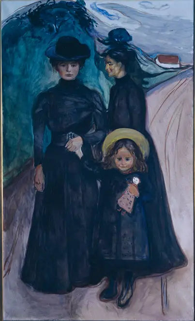 La Famille Book - Edvard Munch image 1 reproduction de peinture à l’huile