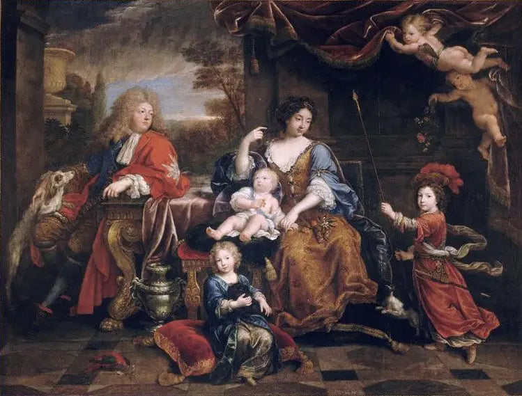 La familia del Gran Delfín, Luis de Francia (1661-1711) - Pierre Mignard