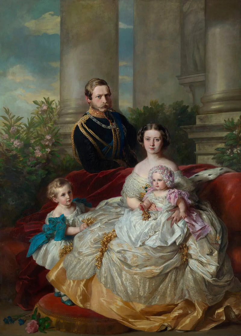 La familia del príncipe heredero y de la princesa heredera Federico Guillermo de Prusia - Franz Xaver Winterhalter