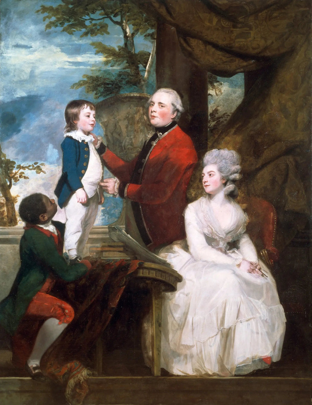 La famille du Temple - Joshua Reynolds image 1 copie peinte à la main à l’huile