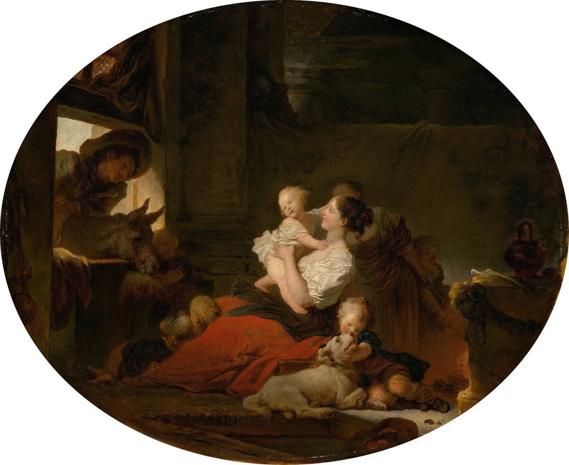 La familia feliz - Jean-Honoré Fragonard