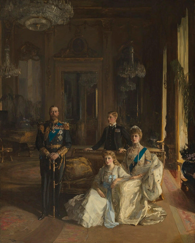 La familia real en el Palacio de Buckingham, 1913 - John Lavery
