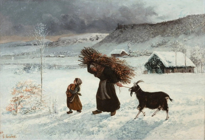 La mujer con la cabra o La Fagotière - Gustave Courbet