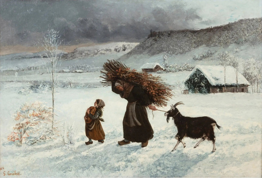La mujer con la cabra o La Fagotière - Gustave Courbet