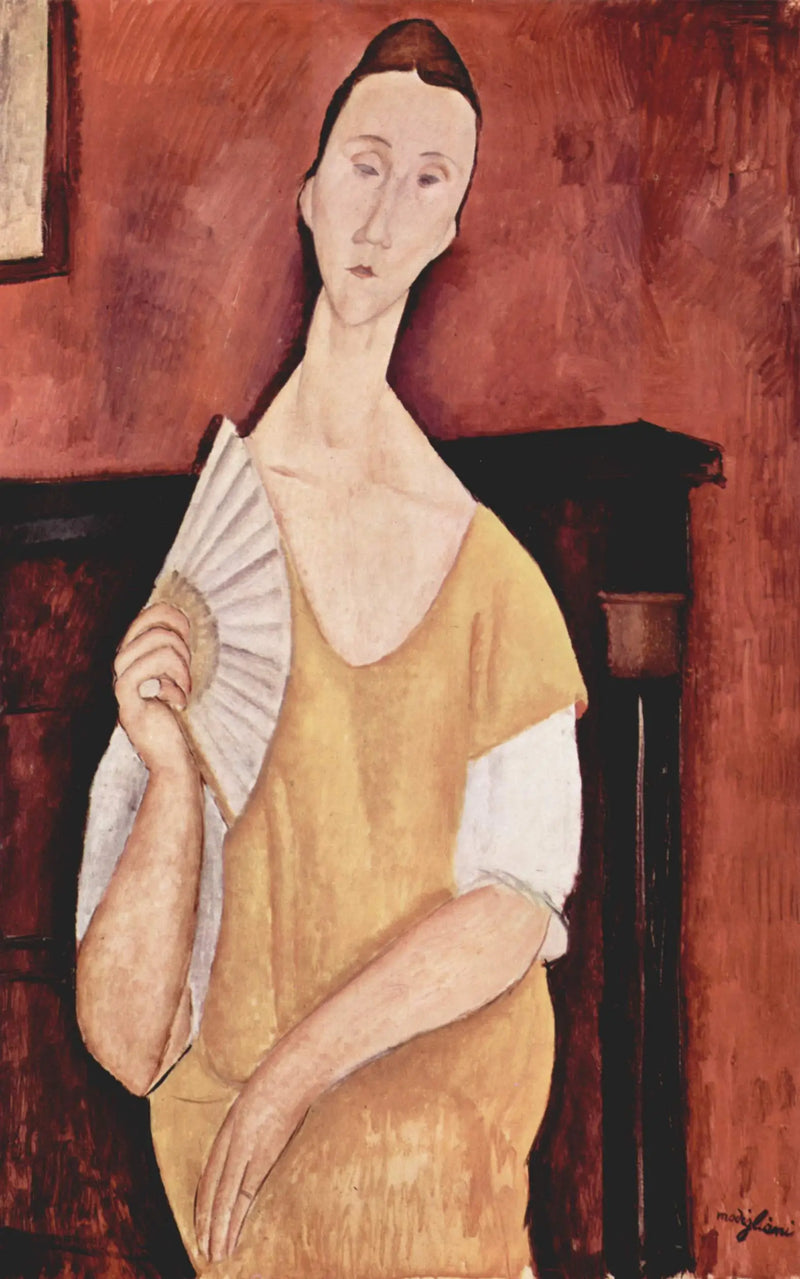 La Mujer con el abanico - Amedeo Modigliani